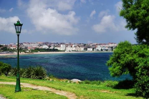 Cantabrian Coast in Santander Stock Photos