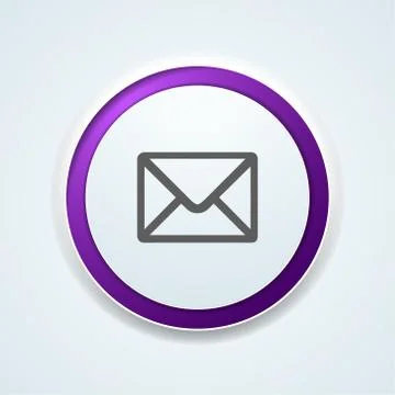 Cantact Mail button label illustration Stock Illustration