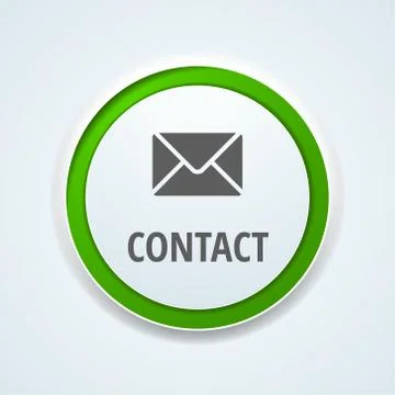 Cantact Mail button label illustration Stock Illustration