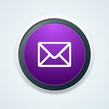 Cantact Mail button label illustration Stock Illustration