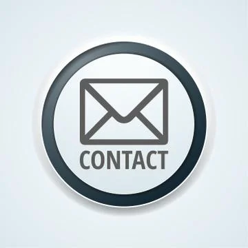 Cantact Mail button label illustration Stock Illustration