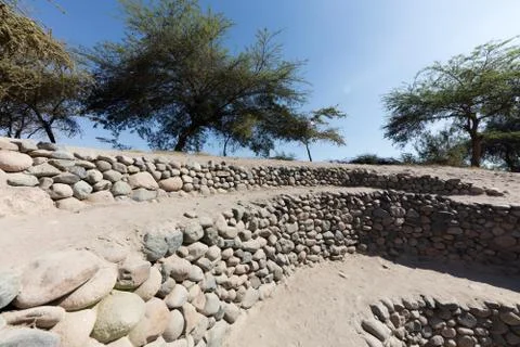 Cantalloc aqueduct, Peru Foto stock