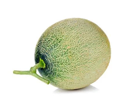 Cantaloupe melon isolate on a white background. Stock Photos