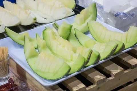 Cantaloupe melon Stock Photos