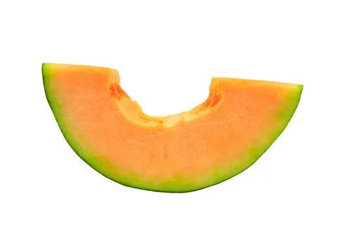 Cantaloupe melon slices Stock Photos