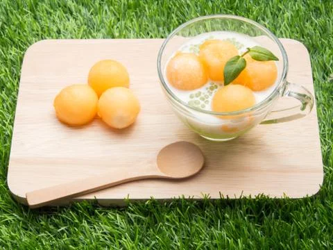 Cantaloupe tapioca Stock Photos