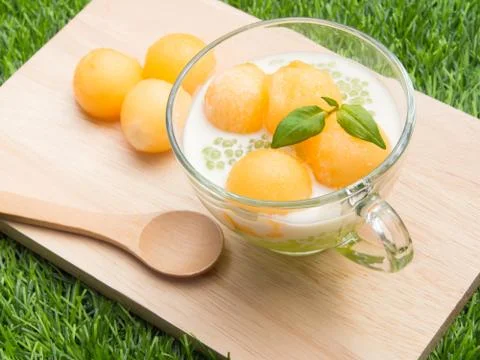 Cantaloupe tapioca Stock Photos
