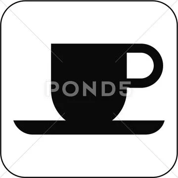 Canteen symbol, artwork Stock Illustration