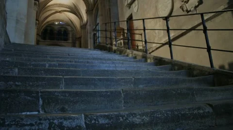 Canterbury Cathedral Time Lapse Steps Stock Footage 8301309