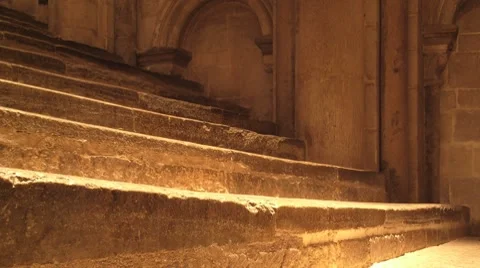 Canterbury Cathedral Time Lapse Steps Stock Footage 8303450