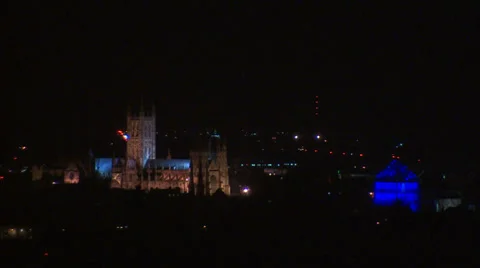 Canterbury cathedral view Stock Footage 35873172
