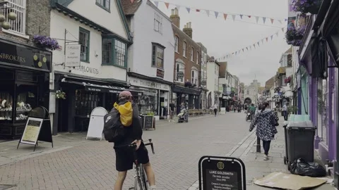 Canterbury City Centre Stock Footage 240422100