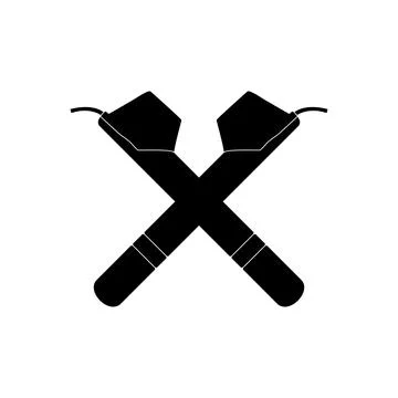 'Canting' Silhouette Illustrazione stock