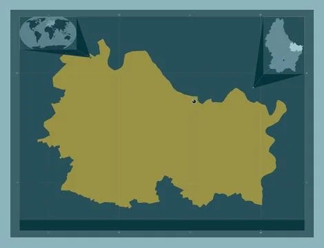 Canton Echternach, Luxembourg. Solid color shape Stock Illustration