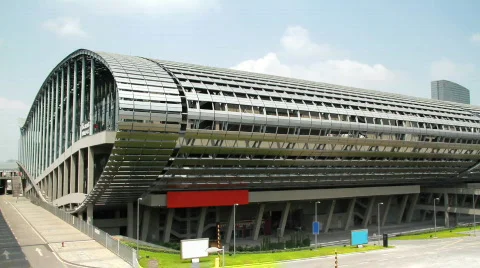 Canton Fair Exhibition Grounds Stock Footage 714757