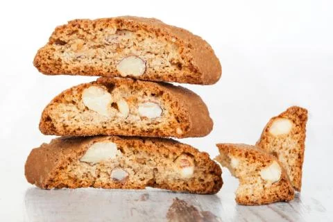 Cantuccini close up. Stock Photos