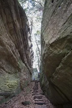 Cantwell Cliffs, Hocking Hills State Park, Ohio Stock Photos