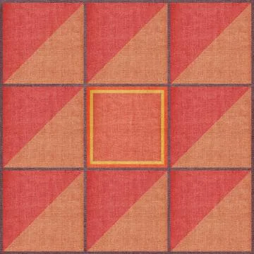 Canvas and figures Stock Illustration
