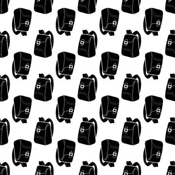 Canvas backpack pattern seamless vector 스톡 일러스트
