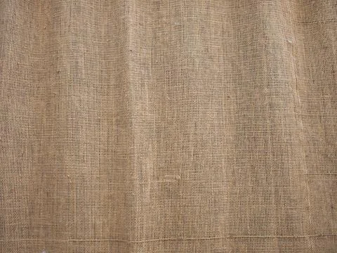 The canvas of burlap texture Stock Photos