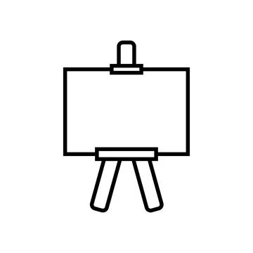 Canvas colored icon vector design good for web Illustrazione stock