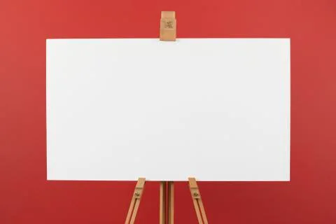 Canvas on easel Stock Photos