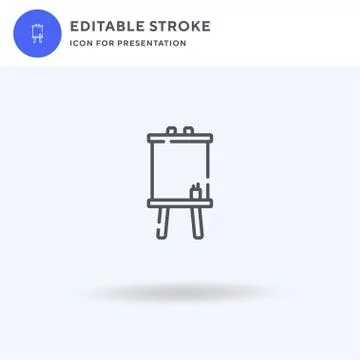 Canvas icon vector, filled flat sign, solid pictogram isolated on white, logo 库存插图