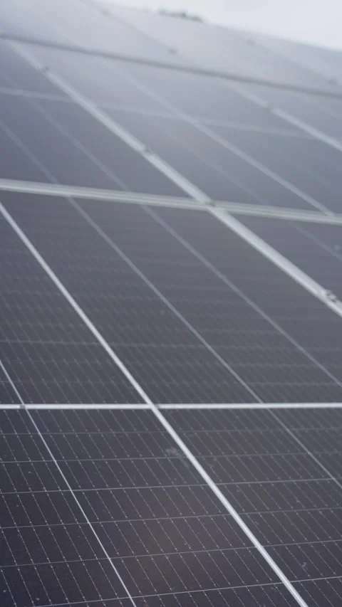 A canvas made of solar panels that generates electricity with the help of nature Stock Footage 319013284