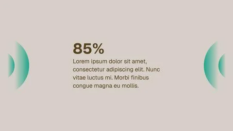 Canvas Pack 01 / Big Number Highlight Percentage Slide Vector Template Иллюстрация