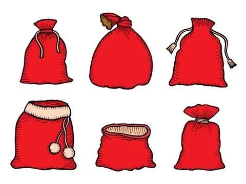 Canvas sack vector Stock Illustration