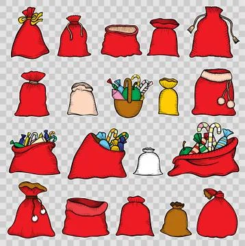 Canvas sack vector Stock Illustration