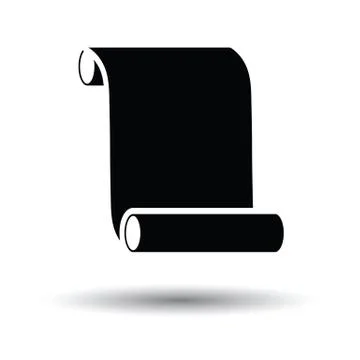 Canvas scroll icon Stock Illustration