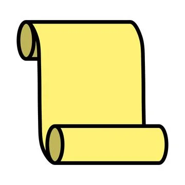 Canvas Scroll Icon Stock Illustration