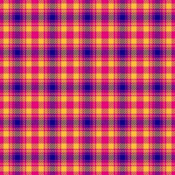 Canvas seamless background pattern, choice fabric vector plaid. Messy texti.. Stock Illustration