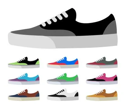 Canvas shoes 스톡 일러스트