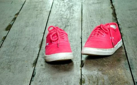 Canvas shoes Stock Photos