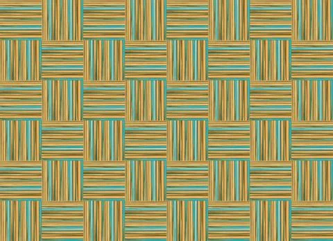 Canvas squares horizontal vertical lines blue light beige straw pattern endle Stock Illustration