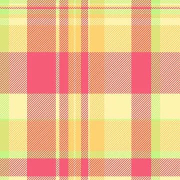 Canvas tartan vector texture, network check background plaid. School fabric.. Illustrazione stock