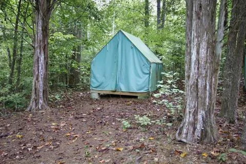 Canvas tent Stock Photos