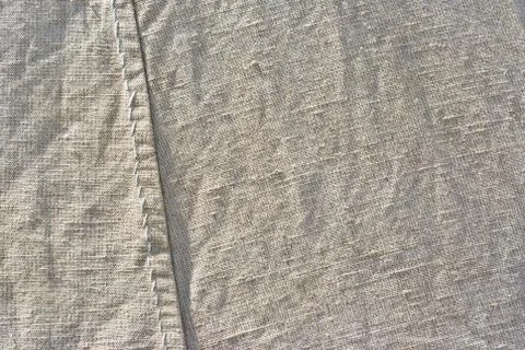 Canvas texture with vignette. Burlap Stock Photos