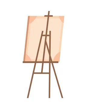 Canvas in tripod Stock Illustration