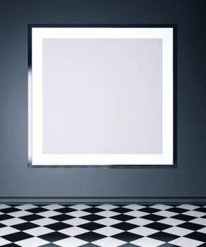 Canvas on the wall Stock Illustration