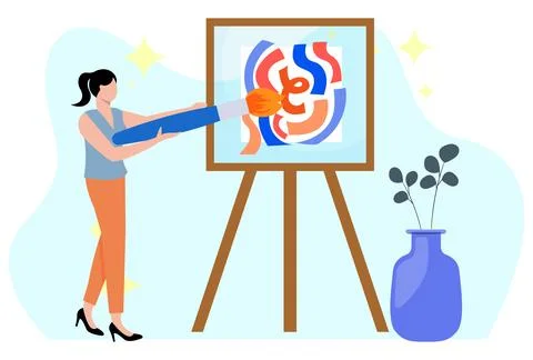 Canvasing Concept Illustration Stock Illustration