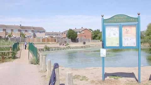 Canvey Island lake Stock Footage 341824712