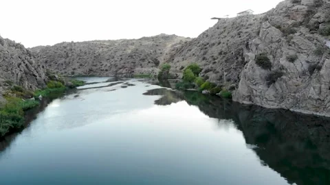 Canyon and river view Stock Footage 144975822