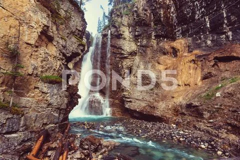 Canyon in Banff NP Stock Photos