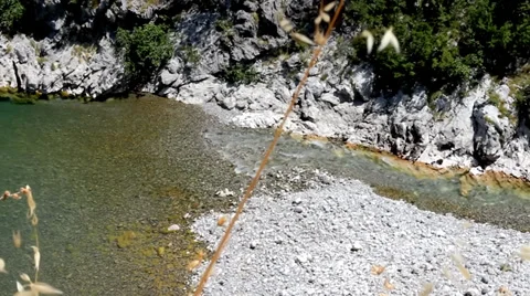 Canyon Blue Mountain River Video stock 38281590
