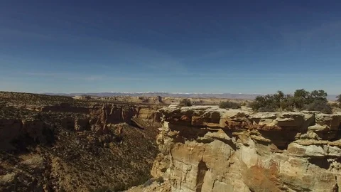 Canyon cliff in the desert Stock Footage 77332069