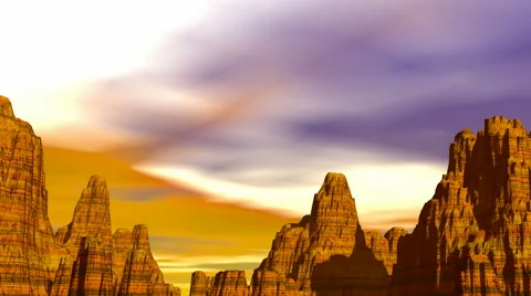Canyon clouds Stock Footage 46628757