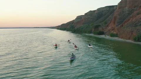 Canyon on the coastline Stock Footage 255621863